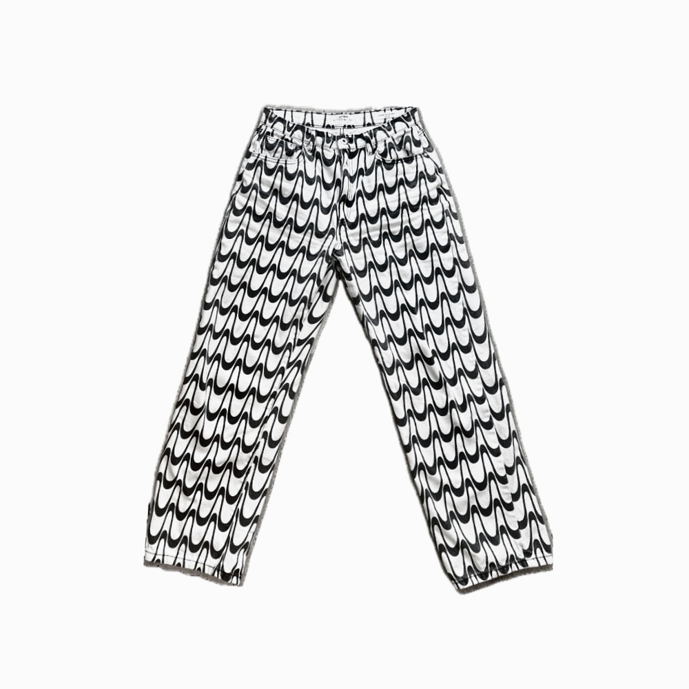 Black and White Patterned Pants